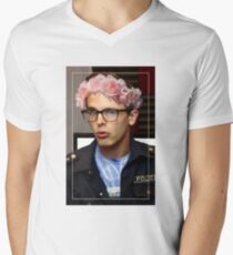 iDubbbzTV Flower Crown Men's V-Neck T-Shirt