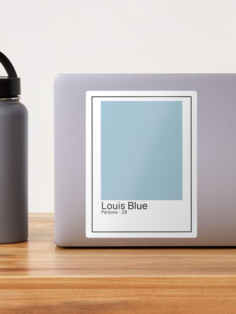 Louis Blue Pantone Paint Card | Photographic Print
