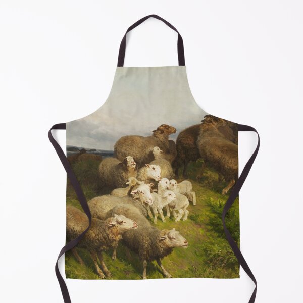 Item preview, Sheep in a Meadow - August Friedrich Schenck - 1865 designed and sold by CJET.