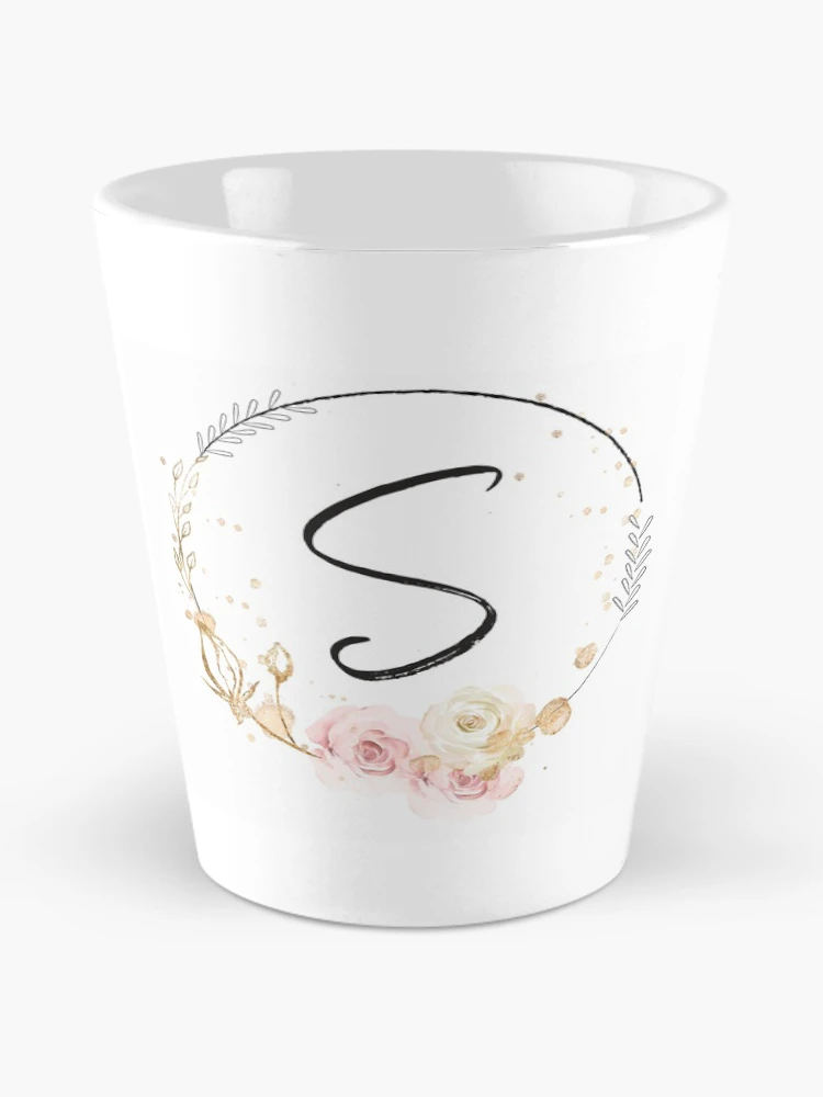 Thumbnail 2 of 4, Coffee Mug, Letter S - Roses designed and sold by Rionda.