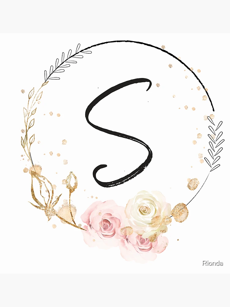 Thumbnail 3 of 3, Magnet, Letter S - Roses designed and sold by Rionda.