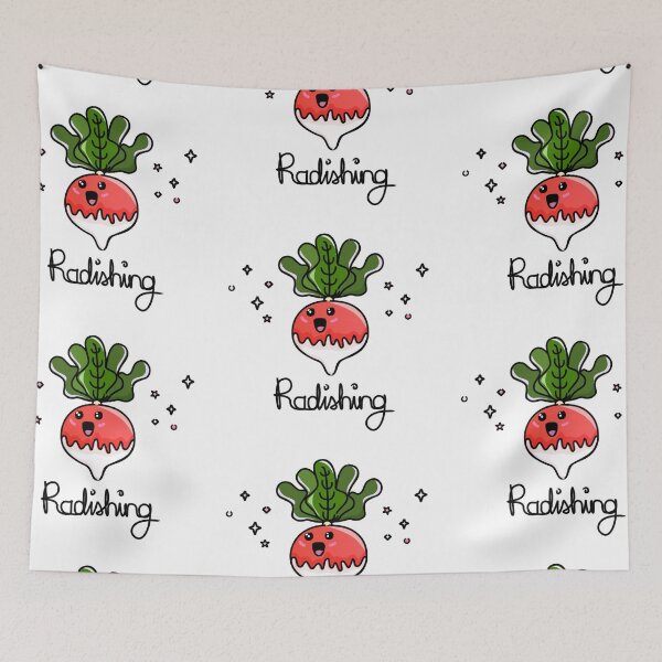 Item preview, Cute Radish. Cartoon Illustration designed and sold by FlamesandFrost.
