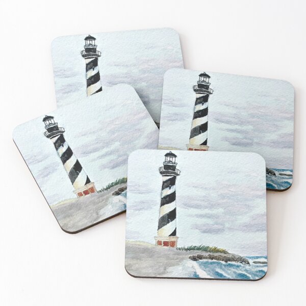 Artikelvorschau, Cape Hatteras Leuchtturm Aquarell entworfen und verkauft von Mary Kate Cuccari.