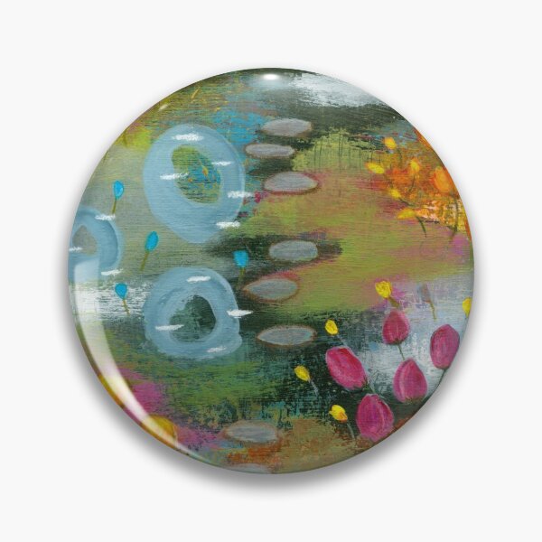 Item preview, Bright Curiosity 2, Abstract Landscape Flowers Landscape Painting designed and sold by Itaya Art.