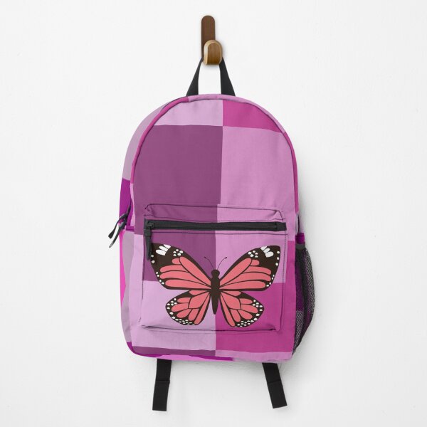Item preview, Trendy Pink Geometric Colorblock Pattern With A Pink Butterfly designed and sold by Avani01.