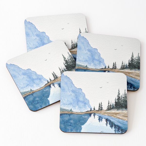 Artikelvorschau, Blue Ridge Mountains Aquarell entworfen und verkauft von Mary Kate Cuccari.