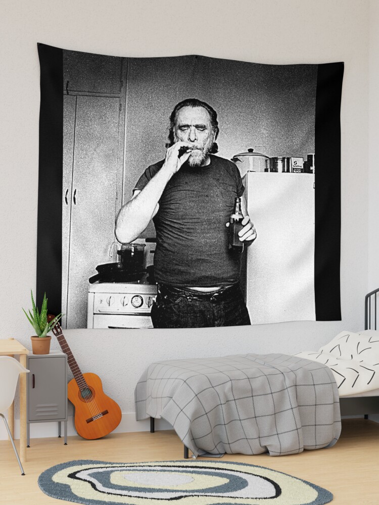 Charles Bukowski ))(( Poet and Novelist Fan Design Tapestry for Sale by  acquiesce13