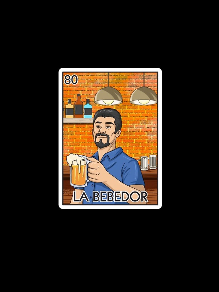 Imagen 4 de 4, Funda de iPhone con la obra La Bebedor Gift The Man Drinker Card Mexican Lottery Gear, diseñada y vendida por DynamicDesign.