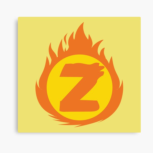 Item preview, Superhero Letter Z. Fire Insignia designed and sold by mgulin.