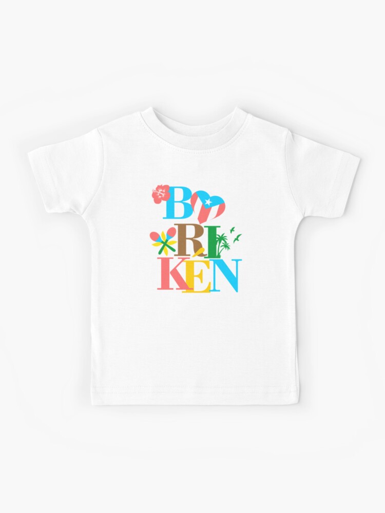 T Shirt Enfant Puerto Rico Boriken Antillais Des Caraibes Latines Par Bydarling Redbubble