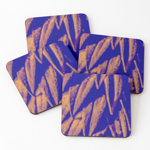Item preview, Bush Leaves Purple And Gold designed and sold by Designs By YL.