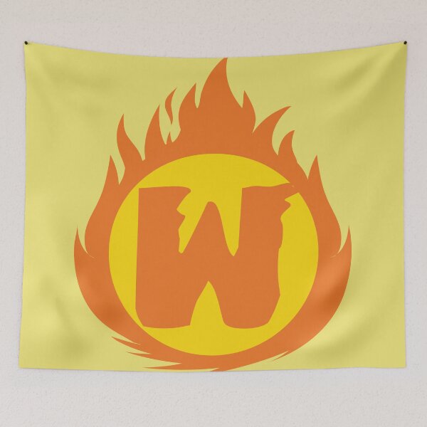 Item preview, Superhero Letter W. Fire Insignia designed and sold by mgulin.