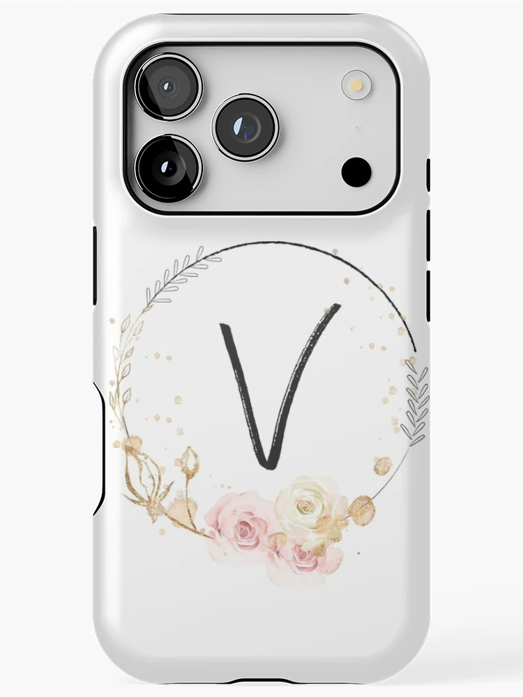 Thumbnail 1 of 4, iPhone Case, Letter V - Roses designed and sold by Rionda.