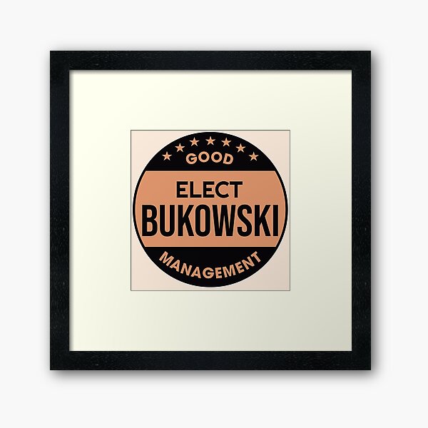 Charles Bukowski ))(( Poet and Novelist Fan Design Metal Print for Sale by  acquiesce13