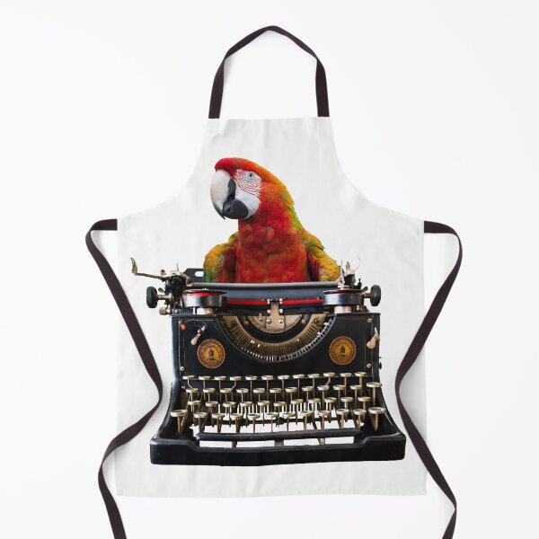 Item preview, Colorful Macaw Parrot - Typewriter Author Journalist designed and sold by Move-Art.