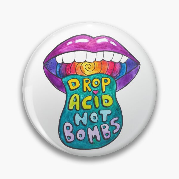 Item preview, Drop Acid Not Bombs - Purple Haze designed and sold by ArtConfused.