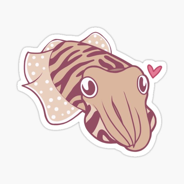Cuttlefish love Sticker