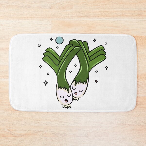 Item preview, Cute Leeks. Cartoon Illustration designed and sold by FlamesandFrost.