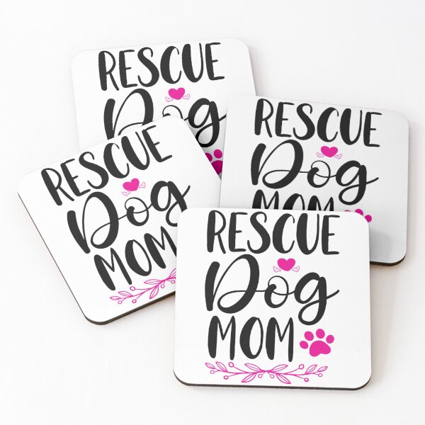 Item preview, rescue dog mom  designed and sold by TheFlipRepublic.
