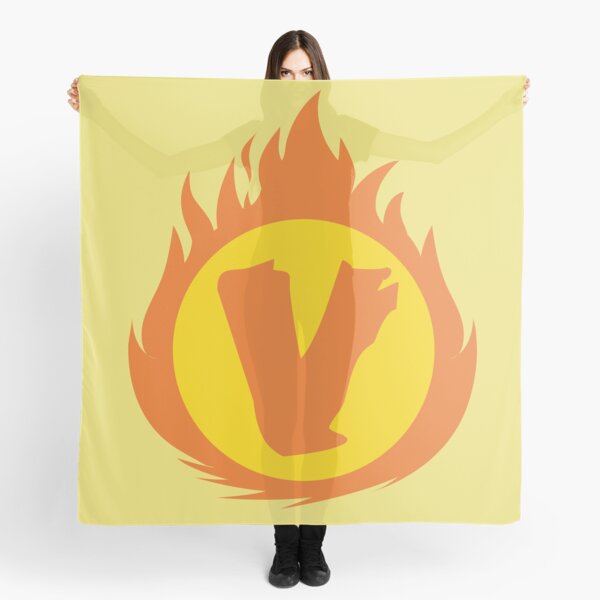 Item preview, Superhero Letter V. Fire Insignia designed and sold by mgulin.