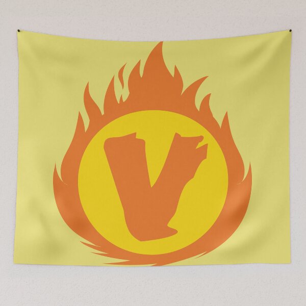 Item preview, Superhero Letter V. Fire Insignia designed and sold by mgulin.