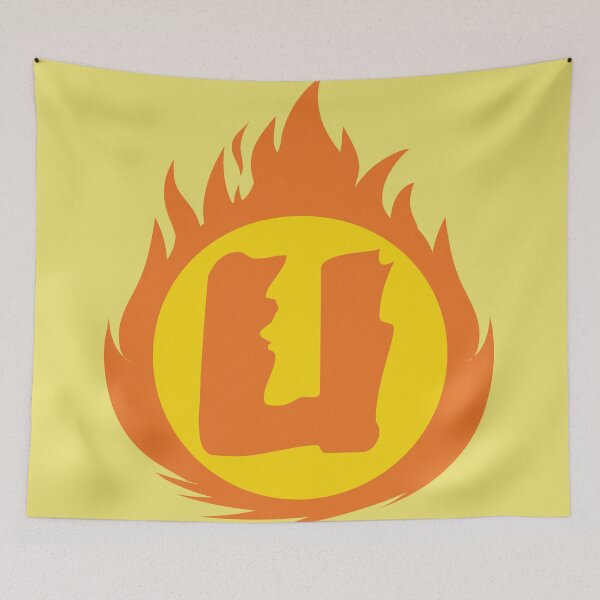 Item preview, Superhero Letter U. Fire Insignia designed and sold by mgulin.