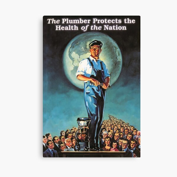 Vintage American Plumber Pride Poster Canvas Print