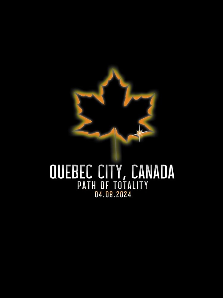 Aperçu 4 sur 4. Coque iPhone avec l'œuvre Quebec Canada Path Of Totality 4.8.24 Total Solar Eclipse Gear créée et vendue par DynamicDesign.