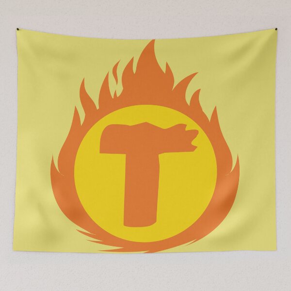 Item preview, Superhero Letter T. Fire Insignia designed and sold by mgulin.