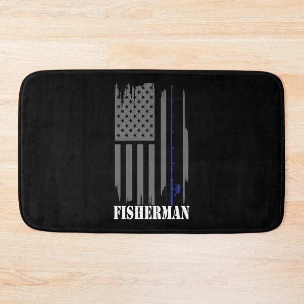 Item preview, American Fishing Rod Flag, Vintage Usa Fishing Pole Flag Gift for a Fisherman. designed and sold by JUSTBEELEGANT.