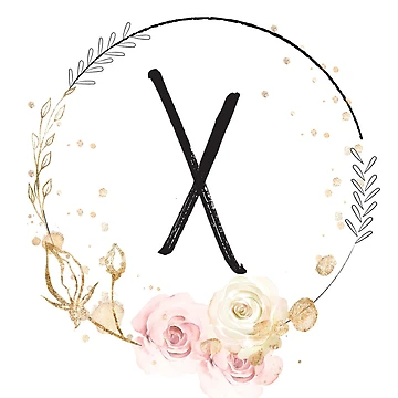 Artwork thumbnail, Letter X - Roses by Rionda