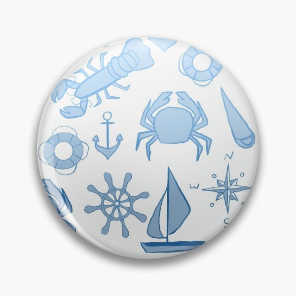 Item preview, sailor/ ocean themed pattern  designed and sold by HibiscusHeron.
