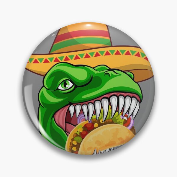 Artikelvorschau, Tacosaurus Dinosaur Taco - Lustiges Taco Tee entworfen und verkauft von AkilaShop.