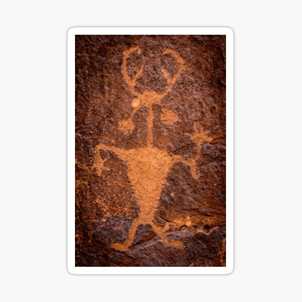 Item preview, Moab Man Petroglyph Portrait - Utah designed and sold by ultimateplaces.