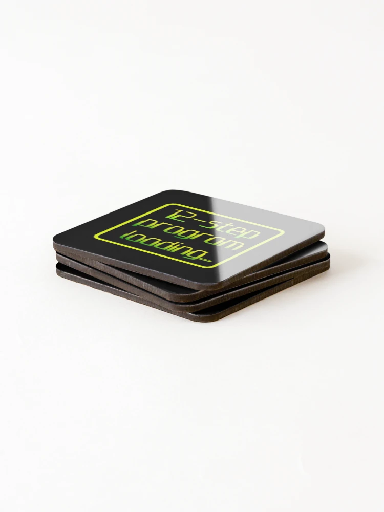 Thumbnail 4 of 5, Coasters (Set of 4), 12StepProgramLoading designed and sold by The Sober Frootcake.
