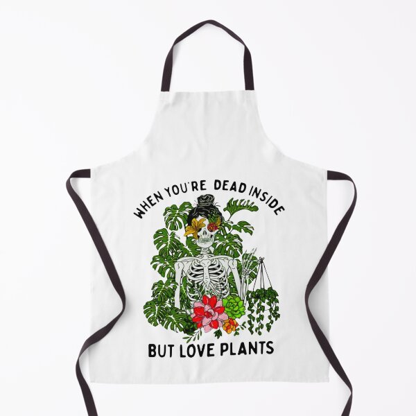 Item preview, SKELETON GIRL WHEN YOU'RE DEAD INSIDE BUT LOVE PLANTS designed and sold by Jonesshop.