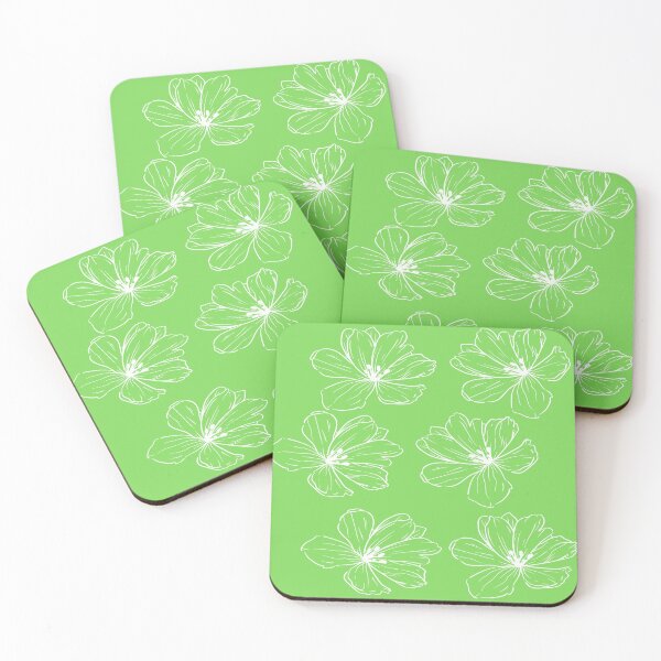 Item preview, white painted flower design designed and sold by MaltesShop.