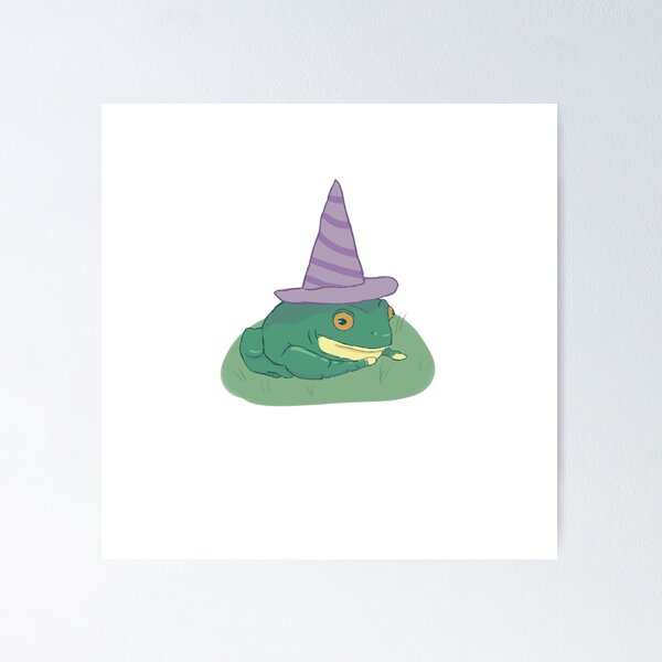 Kawaii Wizard Little Green Frog Inside a Magical Potion Bottle Sticker for  Sale by May's Studio