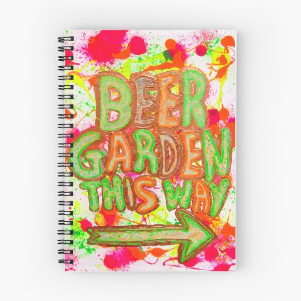 Item preview, BEER GARDEN THIS WAY, to the right, Red And Green Painting, designed and sold by Andrew Morrell.