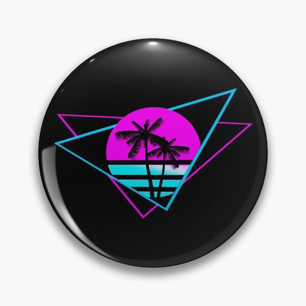 Item preview, Palm Trees In A Retrowave Sunset designed and sold by TWSmith-Art.