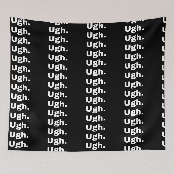 Item preview, Black and white text based T-shirt - Ugh. designed and sold by OffensiveTCG.