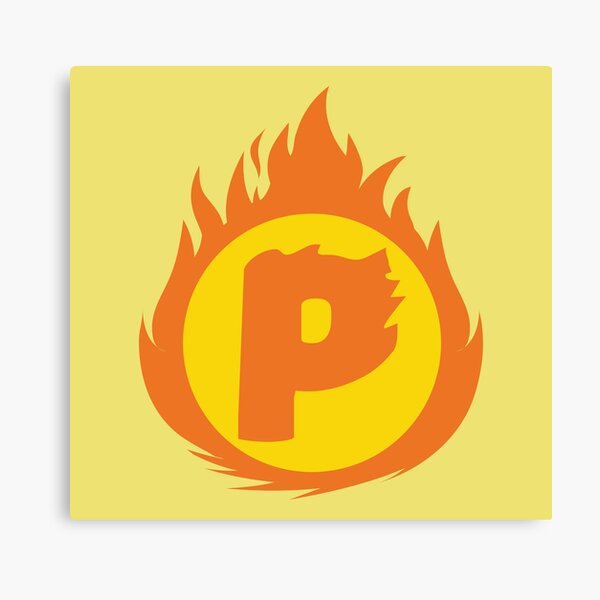 Item preview, Superhero Letter P. Fire Insignia designed and sold by mgulin.