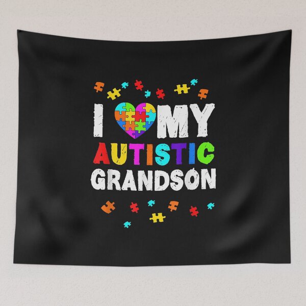 Item preview, I Love My Autictis Grandson | Gift Idea | Gift For Grandma | Gift For Daughter | Gift For Nieces designed and sold by LanPhan.