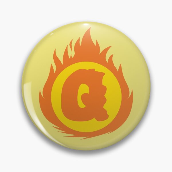 Item preview, Superhero Letter Q. Fire Insignia designed and sold by mgulin.