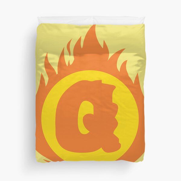 Item preview, Superhero Letter Q. Fire Insignia designed and sold by mgulin.