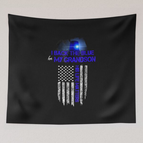 Item preview, Back Blue Apparel Police Grandson Matter | Gift Idea | Gift For Grandson  designed and sold by LanPhan.