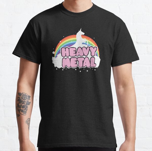 Heavy Metal Einhorn Musik Ella Lopez Geschenk Classic T-Shirt