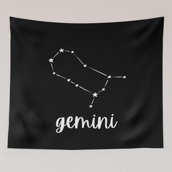 Item preview, minimalist gemini constellation in black and white  designed and sold by neopop.