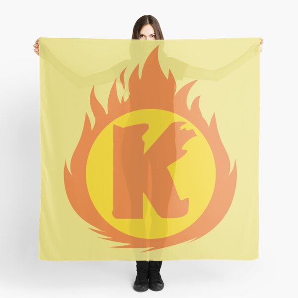 Item preview, Superhero Letter K. Fire Insignia designed and sold by mgulin.