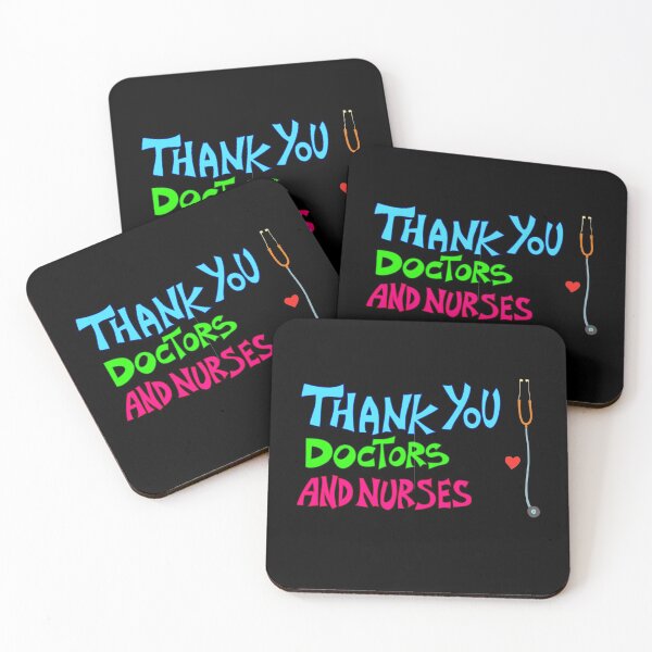 Thank you, Doctors and Nurses Coasters (Set of 4)